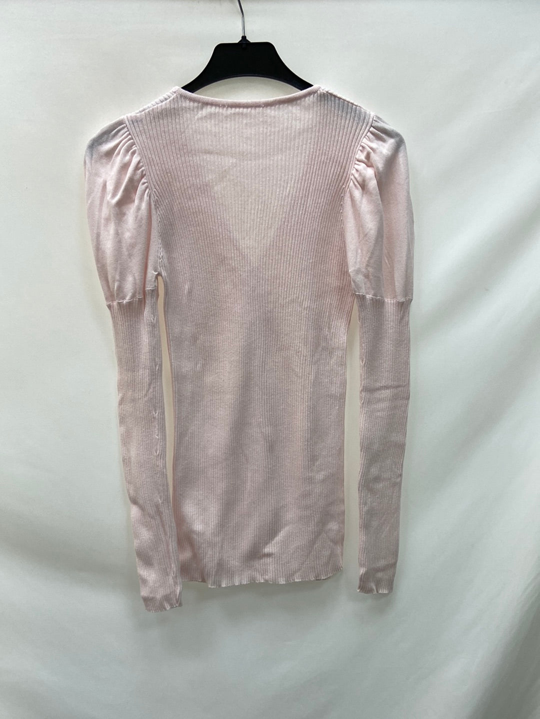 OTRAS.Rebeca básica rosa palo canalé T.XS/S