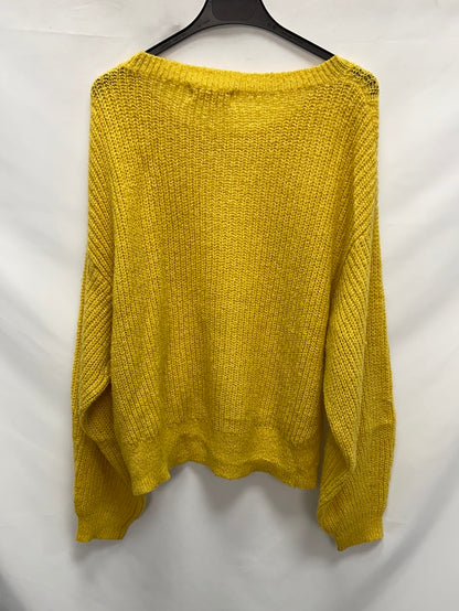 H&M.Jersey Amarillo punto oversized T.S