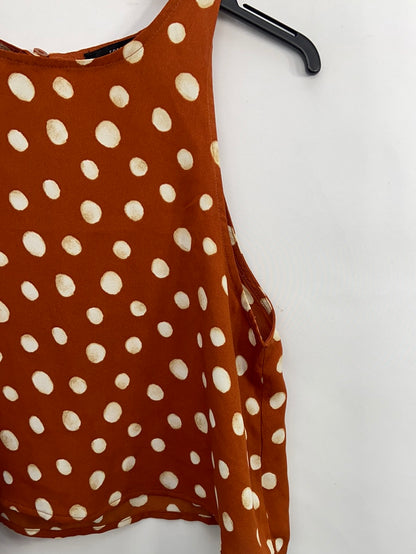 FOREVER21.Top halter naranja topos T.s