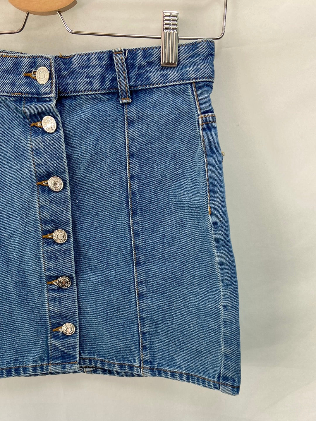 PULL&BEAR.Falda vaquera botones T.s