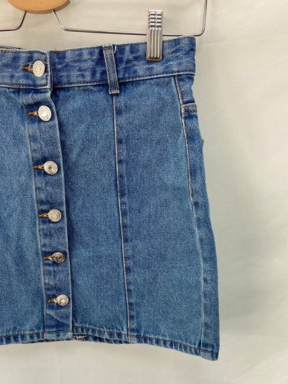 PULL&BEAR.Falda vaquera botones T.s