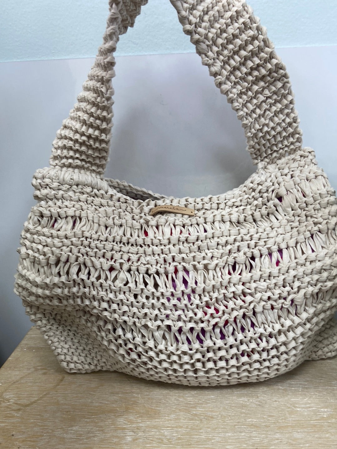 MARAÑA.Bolso tela trenzado