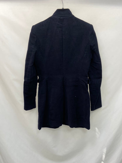 ZARA.Abrigo azul arreglado T.M