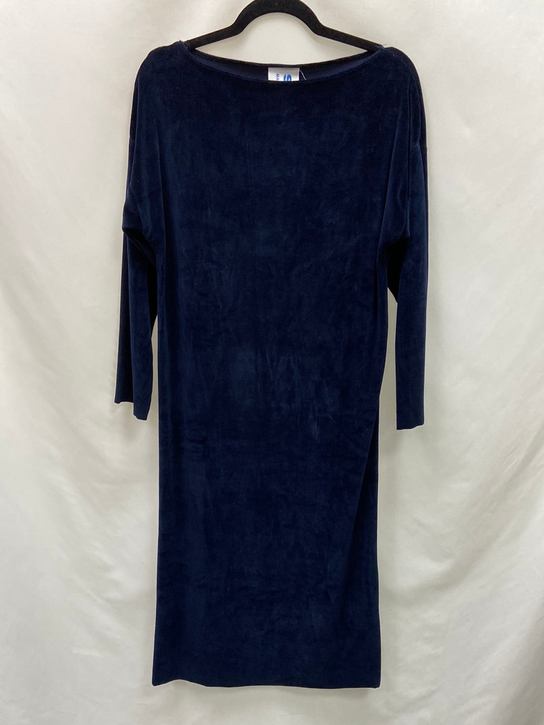 SLUIZ. Vestido terciopelo azul T.u(l)