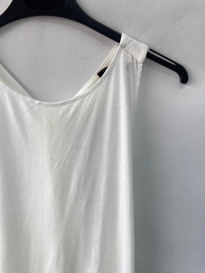 MASSIMO DUTTI. White top with back, size M