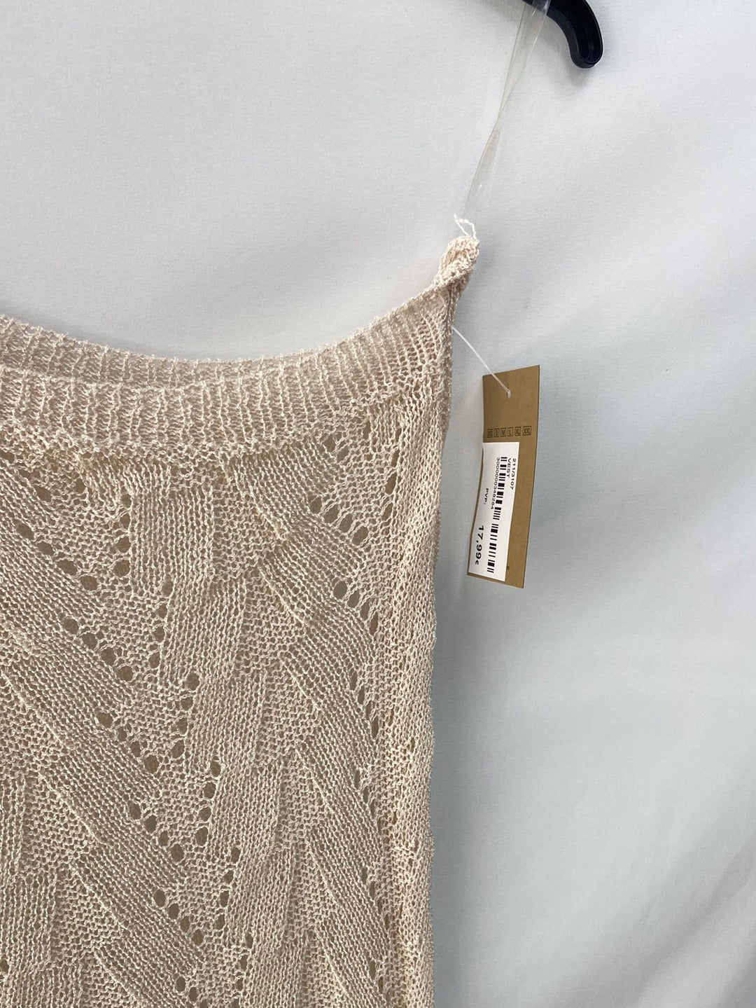 KCR.Vestido midi croché beige T.s/m