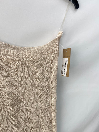 KCR.Vestido midi croché beige T.s/m