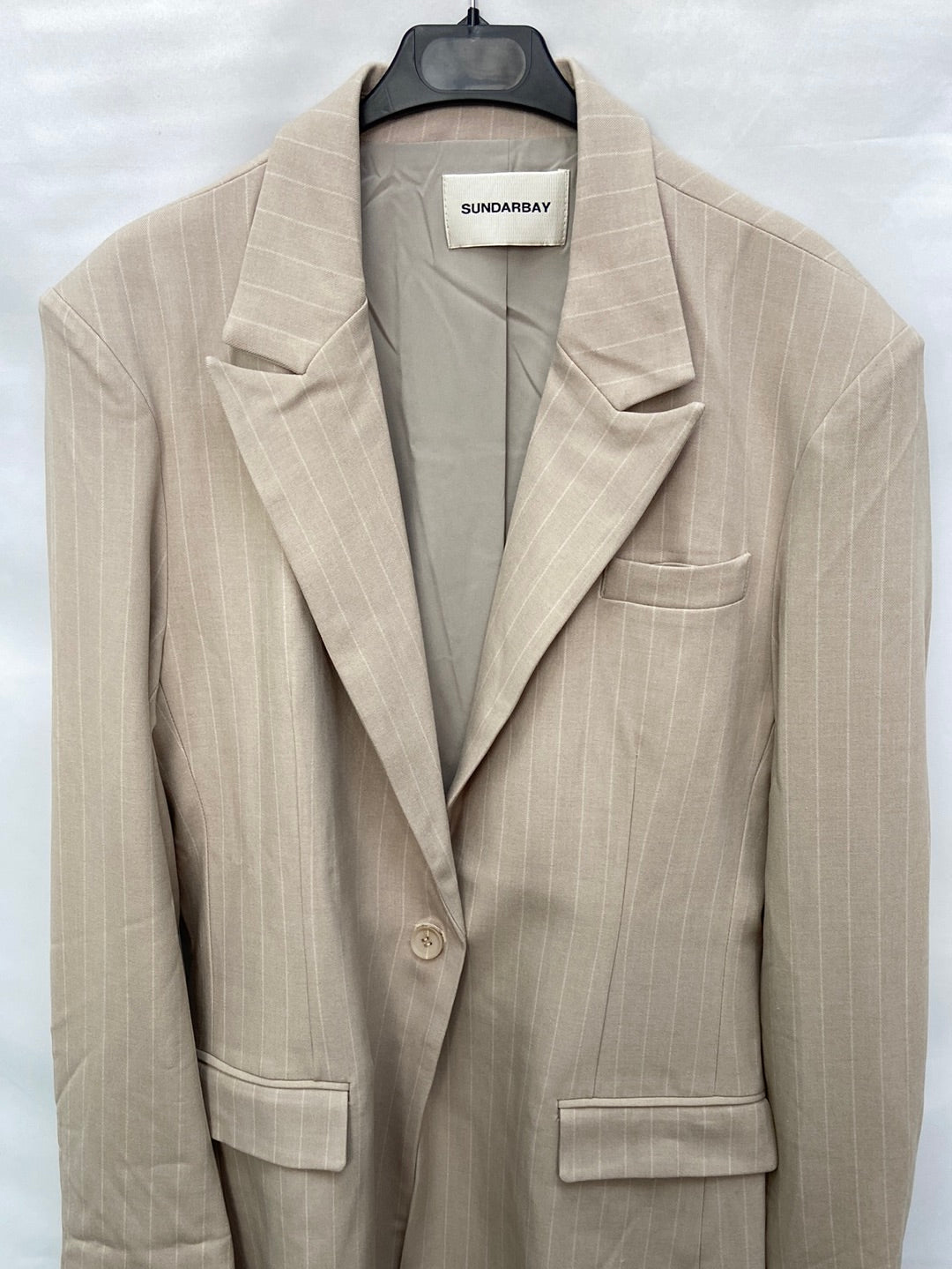 SUNDAYBAY.Chaqueta oversized estilo blazer beige T.M