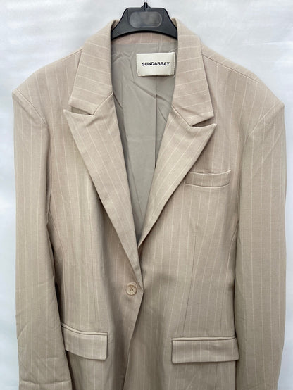 SUNDAYBAY.Chaqueta oversized estilo blazer beige T.M