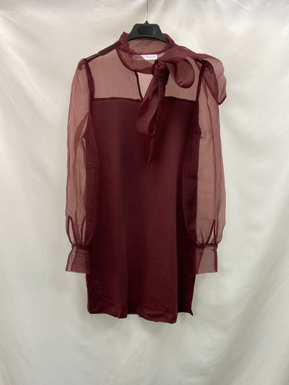 ZARA. TS knit and chiffon dress – Hibuy market