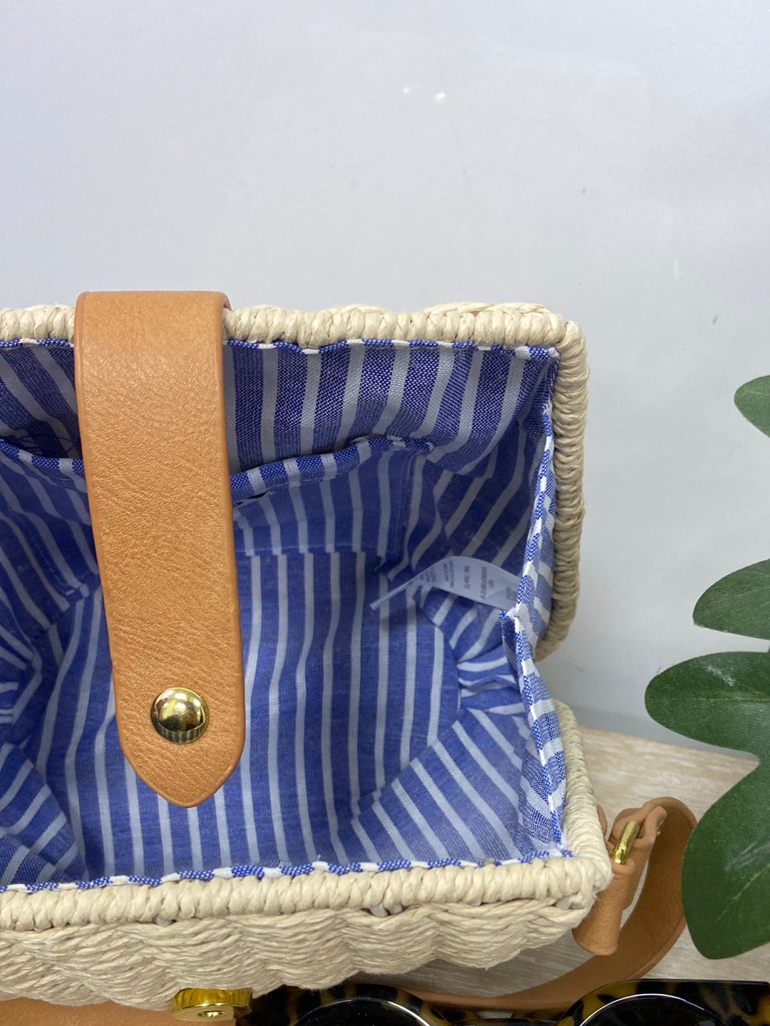 FOSCO. Bolso rafia beige