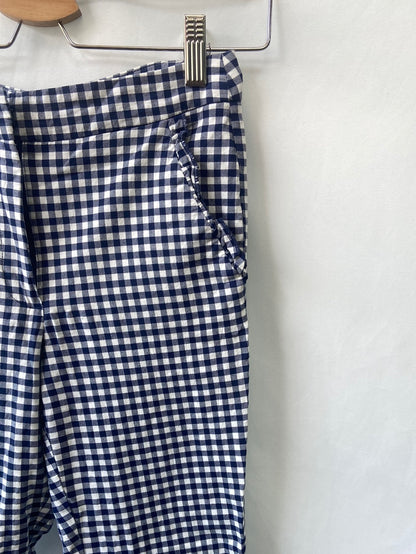 ZARA. Pantalones cuadros Vichy T.XS