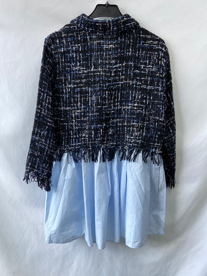 ZARA.Top doble textura T.S