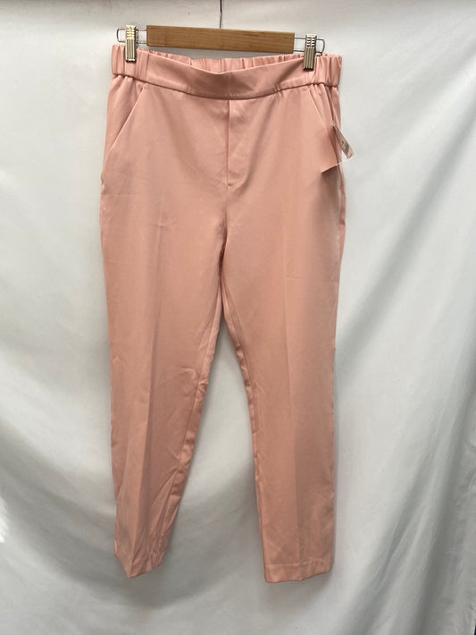 ZARA.Pink pleated trousers Tm