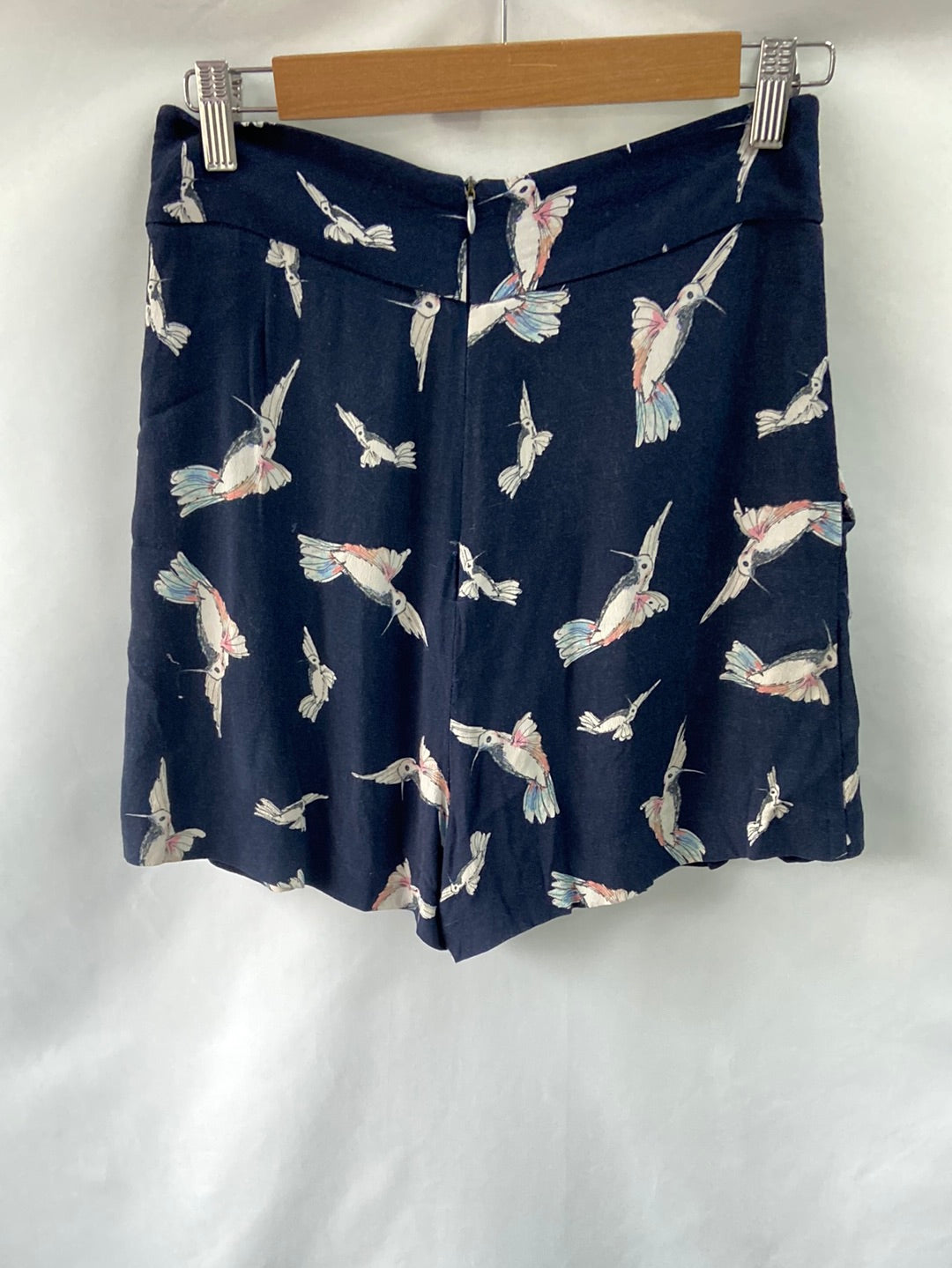 ZARA.Shorts fluidos pájaros T.s (Tara)