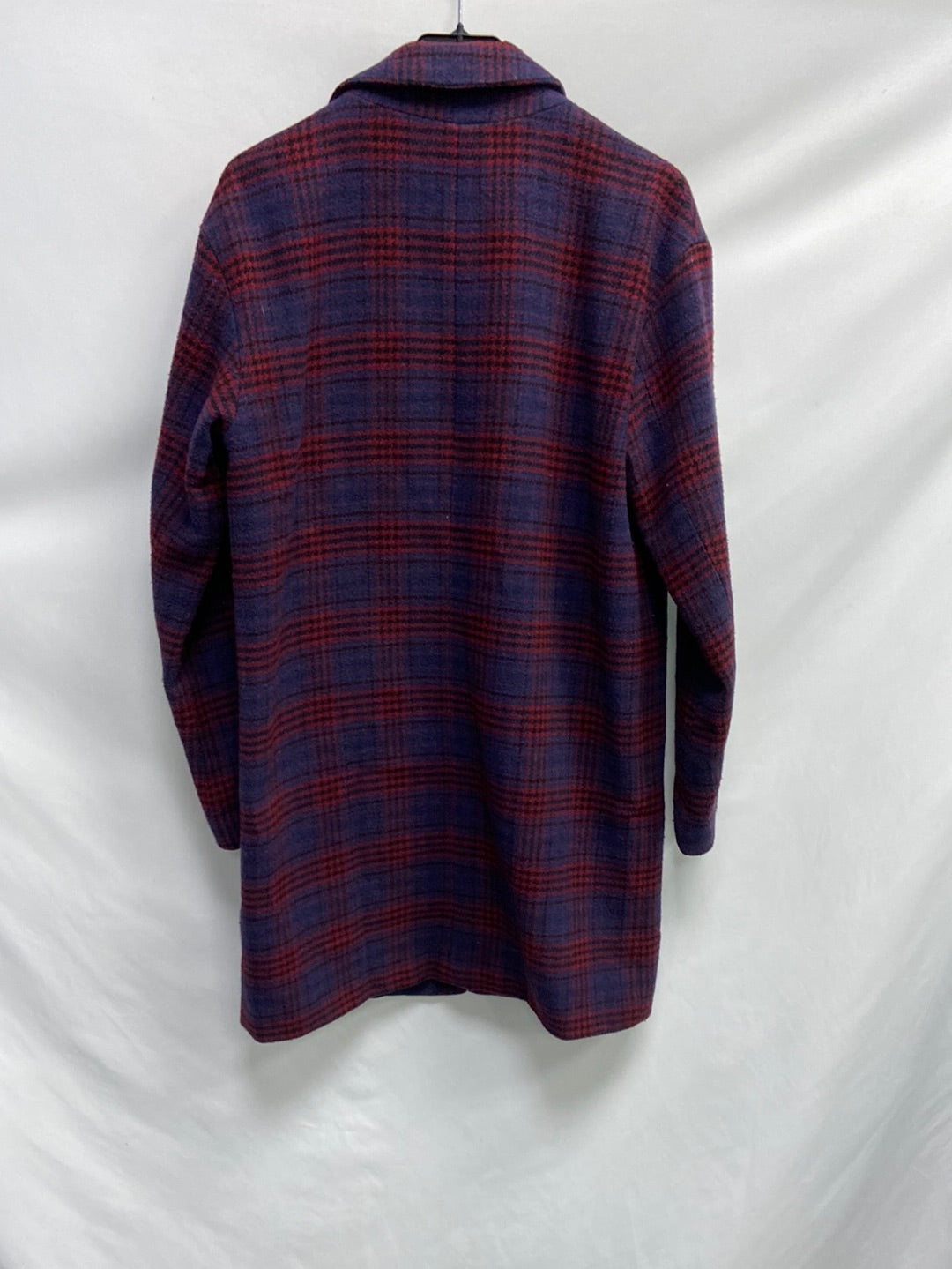 PULL&amp;BEAR. Checked cloth coat Tm