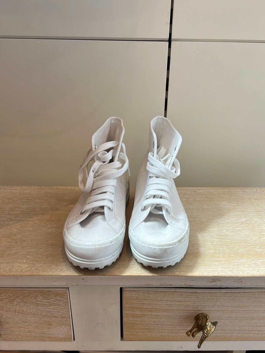 SUPERGA. White sneakers size 39