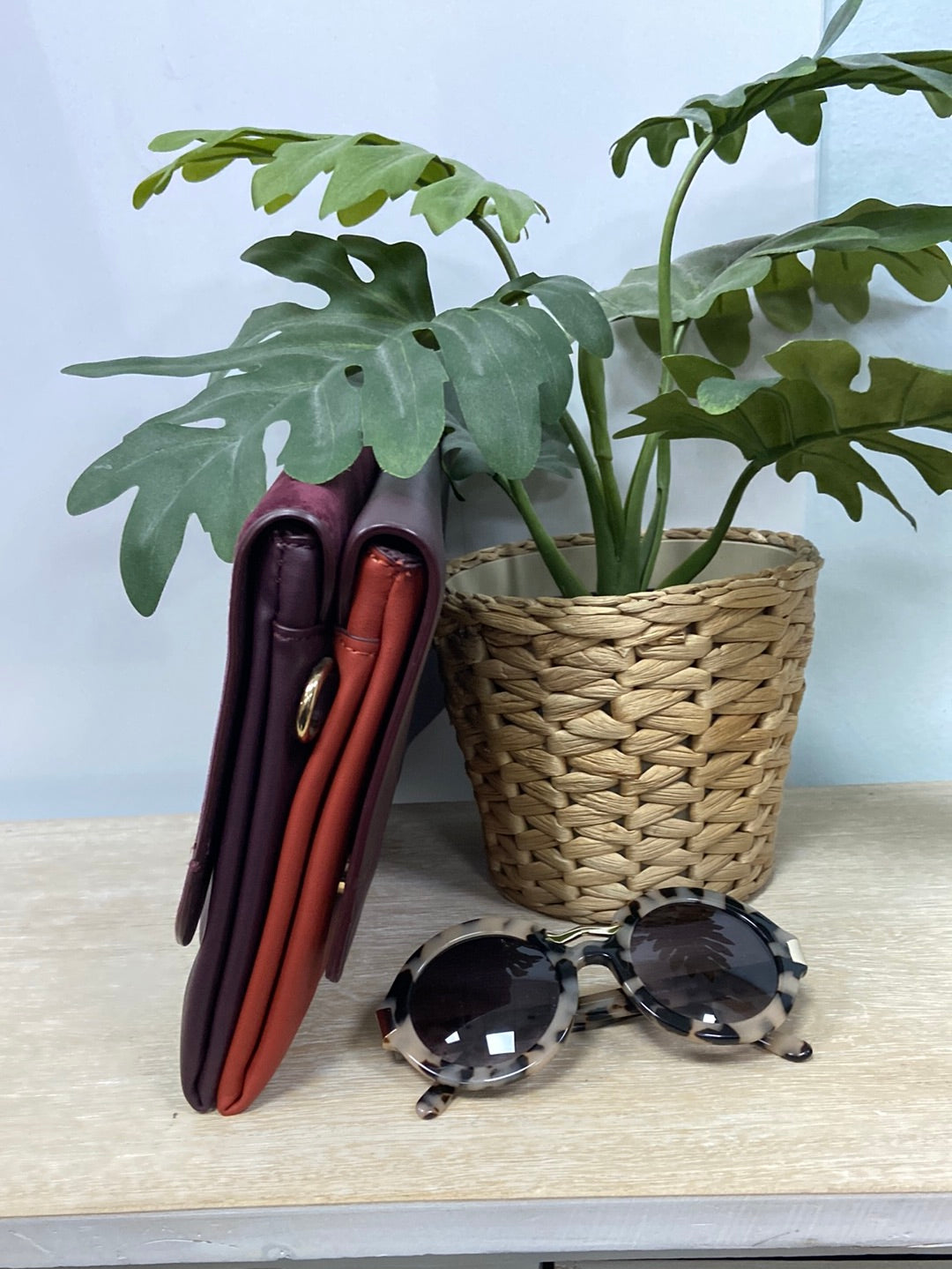 PARFOIS.Bolso de mano bicolor