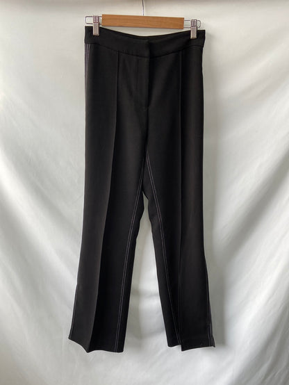 UTERQÜE.Pantalones pinzas costuras T.xs