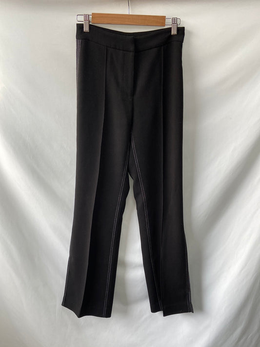 UTERQÜE.Pantalones pinzas costuras T.xs