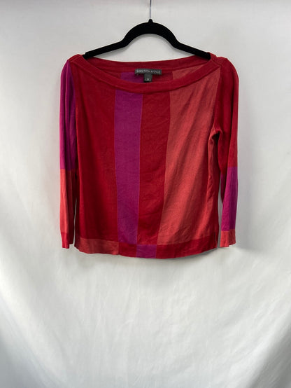 SAKS FIFTH AVENUE. Striped knit sweater Ts