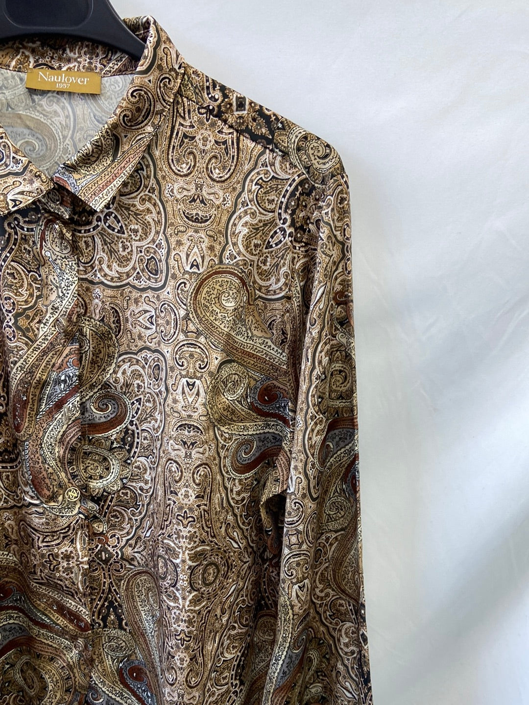 NAULOVER.Amoebas print blouse T.46