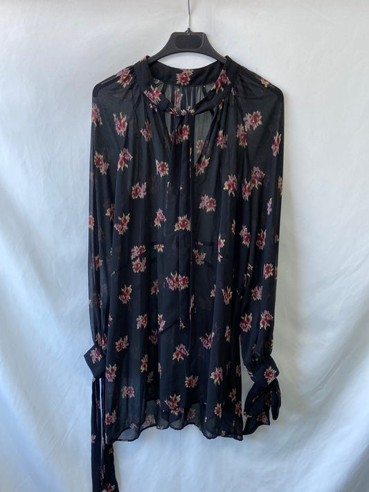 OTRAS.Vestido semitransparente T.S/M