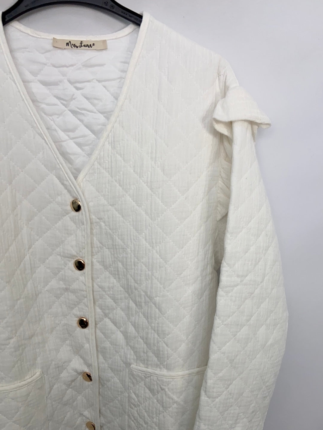 MRS.LUNA.Chaqueta blanca acolchada TU(m)