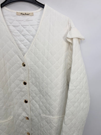 MRS.LUNA.Chaqueta blanca acolchada TU(m)