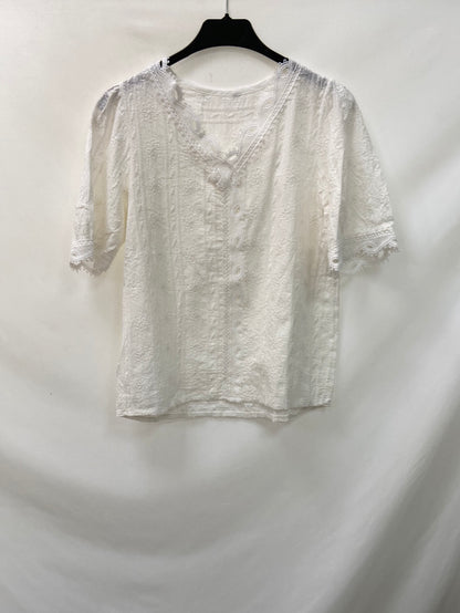 OTRAS.Blusa blanca encaje TU (S)