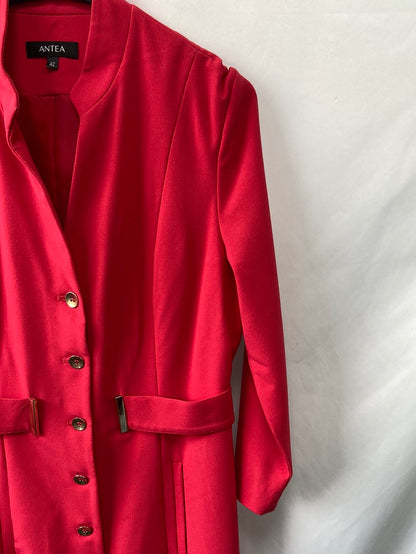 ANTEA.Abrigo fino rojo T.42(M)