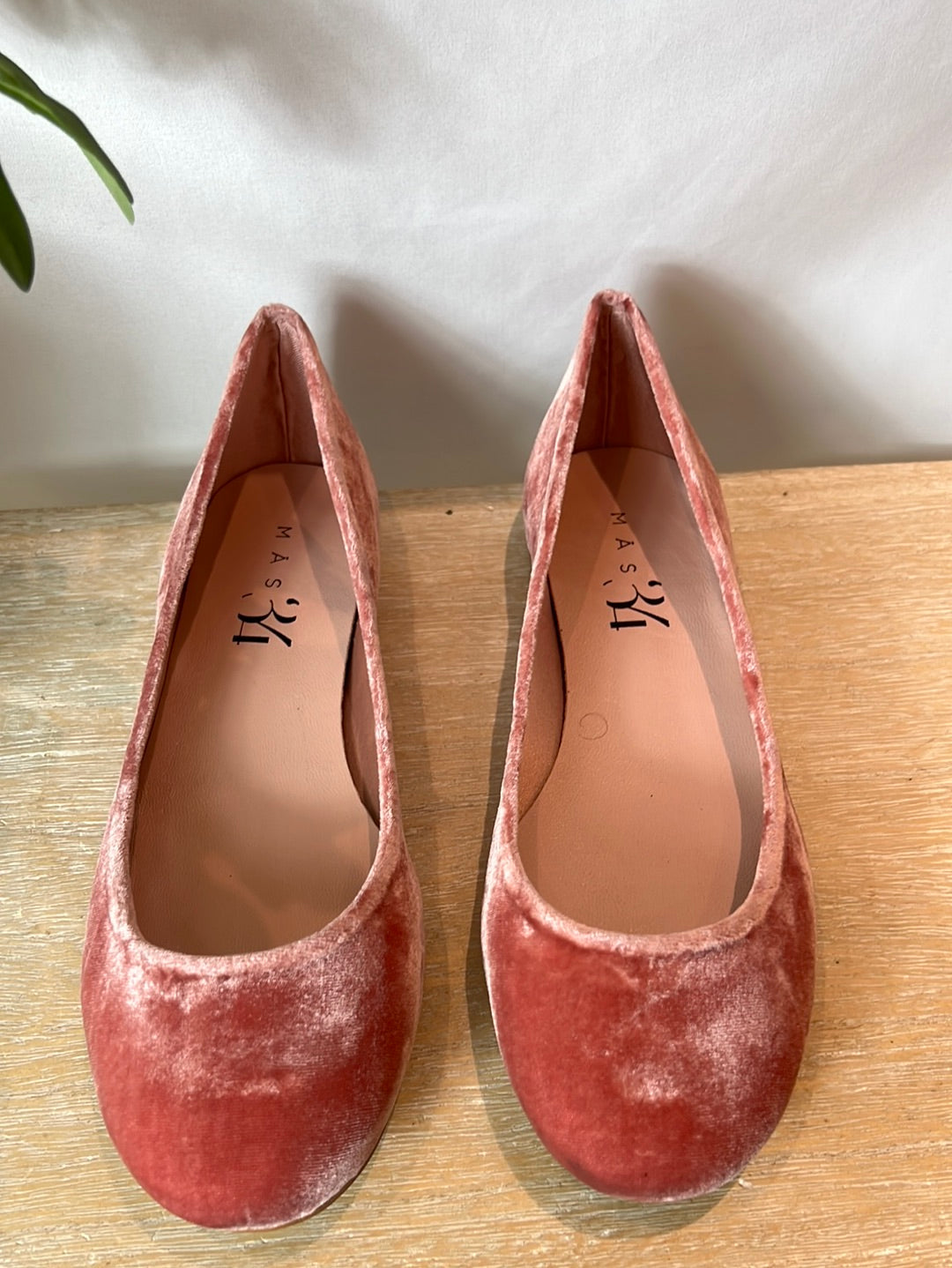 MORE 34. Pink velvet ballerinas S.39