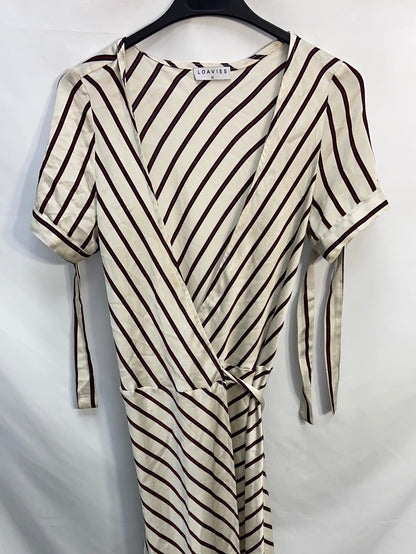 LOAVIES.Vestido largo rayas cruzado t.xs