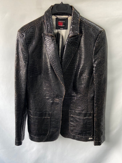 MISS SIXTY. Blazer polipiel efecto cocodrilo T.M