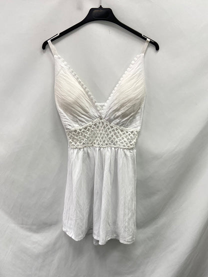 OTHERS.White linen jumpsuit S.XS/S