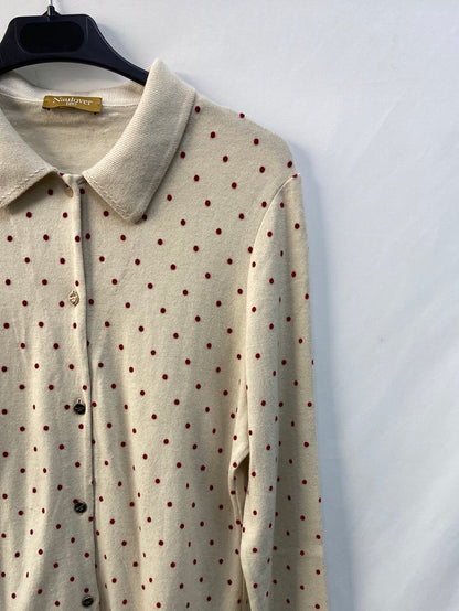 NAULOVER.Rebeca beige lunares T.38