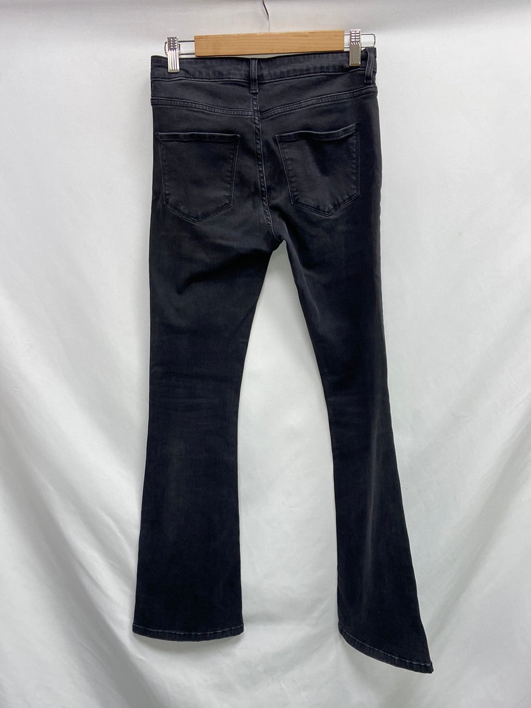 ZARA. Black flared jeans, size 36