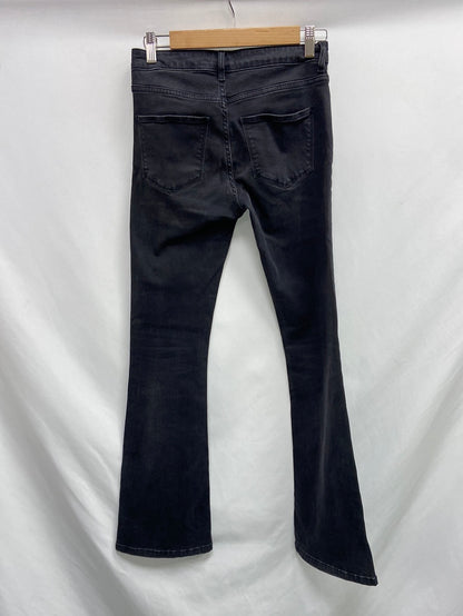 ZARA. Black flared jeans, size 36