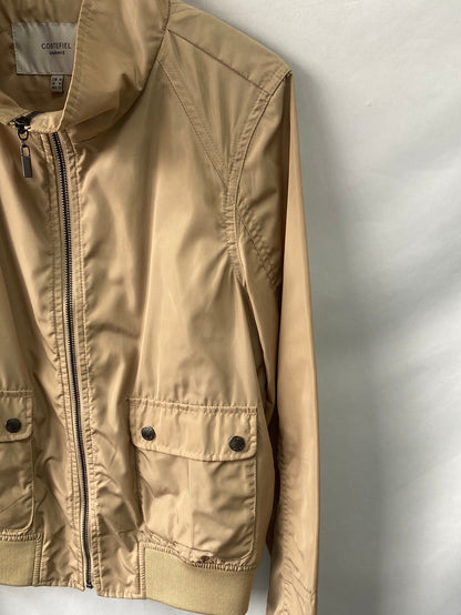 CORTEFIEL.Cortavientos beiges cremallera T.M
