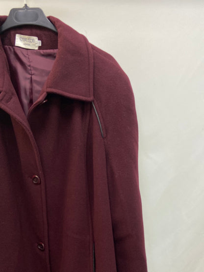 DRTD COTI.Abrigo burdeos paño  T.L/XL