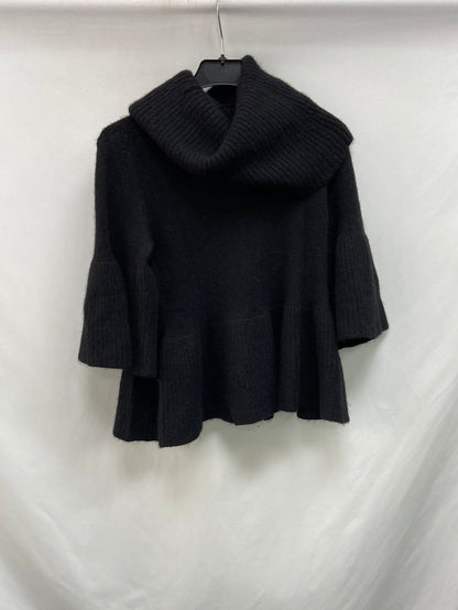 CLUB MÓNACO.Jersey cashemere negro cuello vuelto T.XS