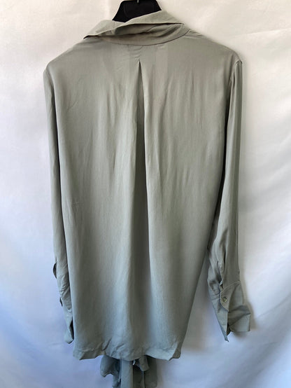 ZARA. Blusa asimétrica lazada T.xs