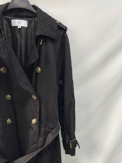 RR.Long black trench coat S.36