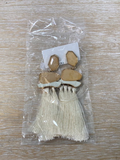 OTRAS.Pendientes piedras y flecos