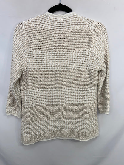 MANGO.Cardigan punto beige T.s