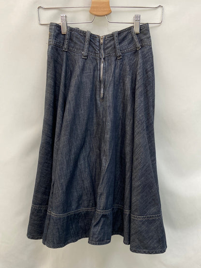 DIESEL. Midi denim skirt size 32