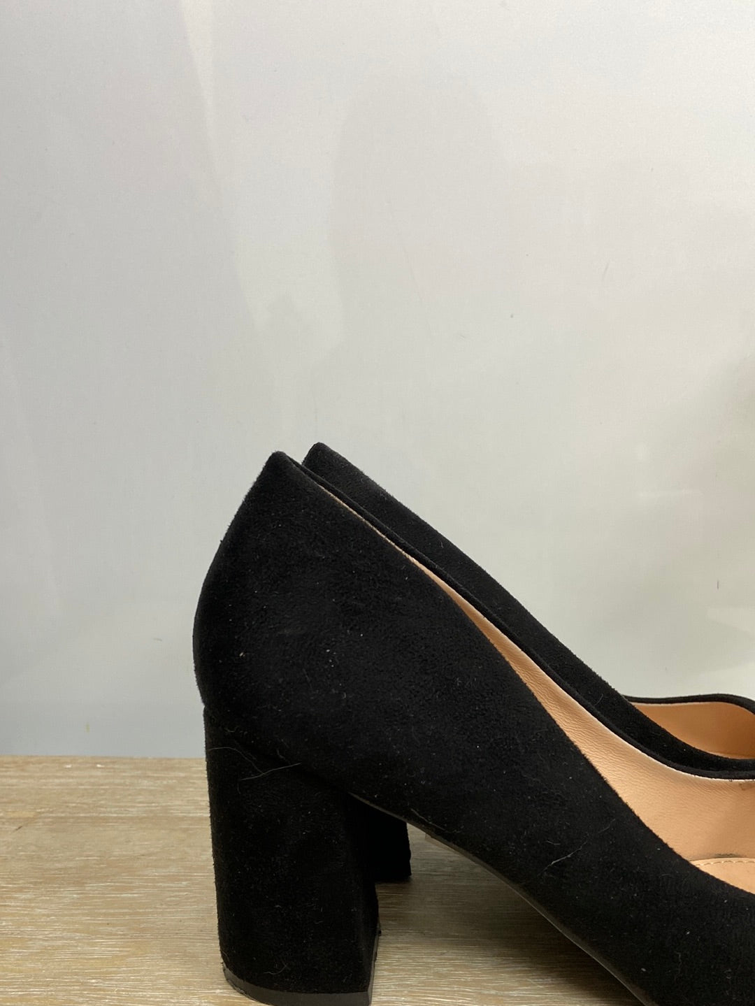 BUONAROTTI.Stilettos negros antelina T.38 (Tara)