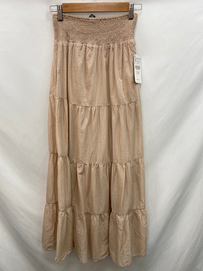 ZARA.Falda larga volantes T.s