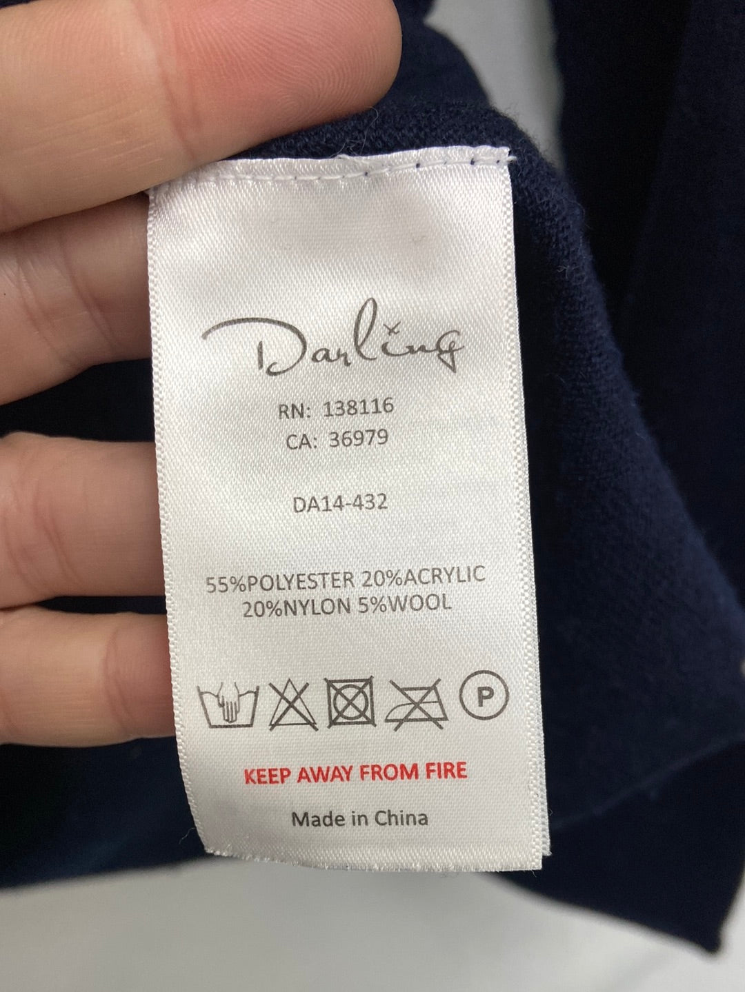 DARLING.Jersey azul pedrería T.S