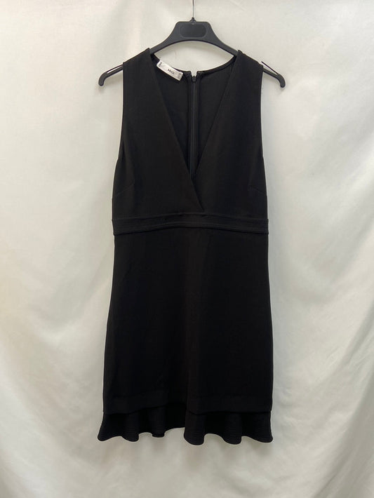 MANGO. TI black ruffle dress